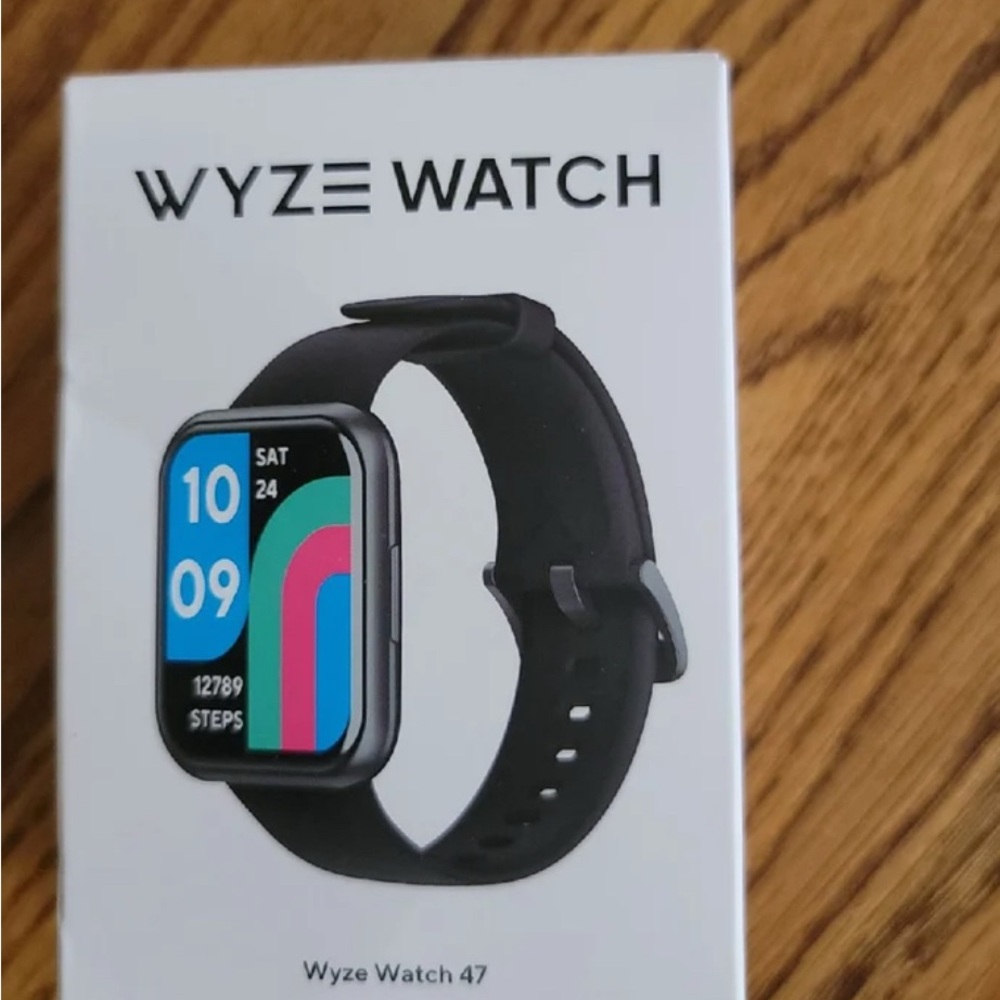 Wyze Black Smartwatch with Sleek Design and Vibrant Display